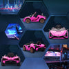 Macchina Elettrica per Bambini 3-5 Anni Lamborghini 12V con Telecomando e Velocità 3-5km/h, Rosa VG1370-171V90PKVG1