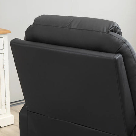 Poltrona Alzapersona Reclinabile max 135° con 8 Punti Massaggianti e Poggiapiedi, 88x92x106 cm, Nero BN2713-096BKBN2