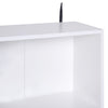 Mobiletto Libreria con Piedini in Legno di Pino Bianco 80x23.5x123cm AS9836-114WTAS9