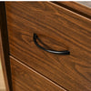 Scrivania per Computer Moderna Porta PC in Legno con Cassetti, Scrivania Salvaspazio Con Libreria, Mensola Estraibile e Porta Tastiera, 120x55x85cm, Marrone ZA6920-011V01ZA6