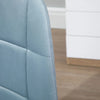 Sedia da Ufficio Ergonomico, Sedia Girevole Scrivania, Regolabile Senza Braccioli, Azzurro, 59x59x81-91cm GH9921-366BUGH9
