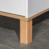 Mobile Salvaspazio Bagno in Legno Bianco, Mobile a Colonna con Armadietti e Cassetto 39x30x180cm QA2834-312QA2