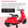 Moto Elettrica per Bambini con Licenza Ufficiale Vespa, 2 Rotelle, Luci e Suoni, 108x49x75 cm, Rossa QW7370-115RDQW7