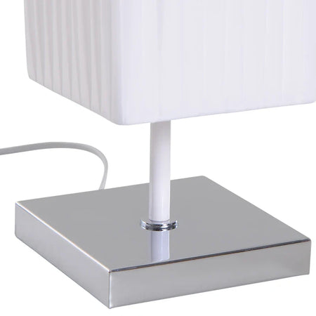 Lampada da Terra con Piantana in Tessuto, Bianco YH8B31-019YH8