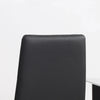 Set di 4 Sedie da Pranzo con Schienale Alto in Finta Pelle e Acciaio, 41x50x97cm, Nero TG1835-835V00BKTG1