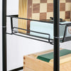 Carrello da Cucina Salvaspazio a 5 Livelli con Cestini a Rete in Acciaio, 45x26.5x106cm, Nero TW9850-164TW9