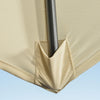 Ombrellone da Giardino Decentrato 3x2.5 m con Angolazione Regolabile e Girevole a 360°, Crema 84D-052V00CW