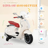 Moto Elettrica per Bambini con Licenza Ufficiale Vespa, 2 Rotelle, Luci e Suoni, 108x49x75 cm, Bianca HN7370-115WTHN7