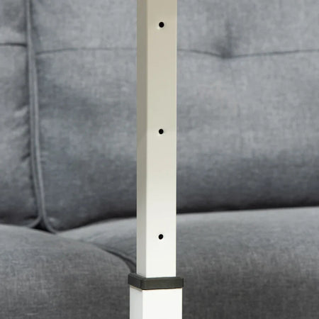 Scrivania Tavolino Porta PC Altezza Regolabile e Ruote  60x40x53-84cm Bianco QP9838-136WTQP9 , soggiorno salotto nero bianco marrone grgio alto basso design moderno sala moderno