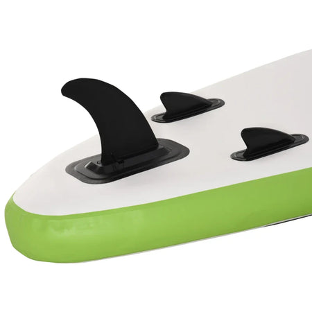 Tavola SUP Gonfiabile con Accessori Inclusi, Tavola da Surf Stand Up Paddle Board per Adulti e Teenager, 305x75x15cm Verde e Bianco WS1A33-014GNWS1