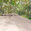 Ombrellone 3x3 m a Braccio con 8 Stecche, Pedale e Manovella, in Alluminio e Poliestere, color Khaki 84D-112V01KK