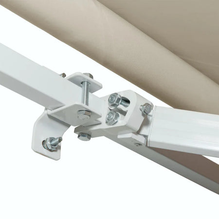 Tenda da Sole per Esterno a Bracci Avvolgibile con Apertura a Manovella, 360x250 cm, Crema BV5840-175V00CWBV5