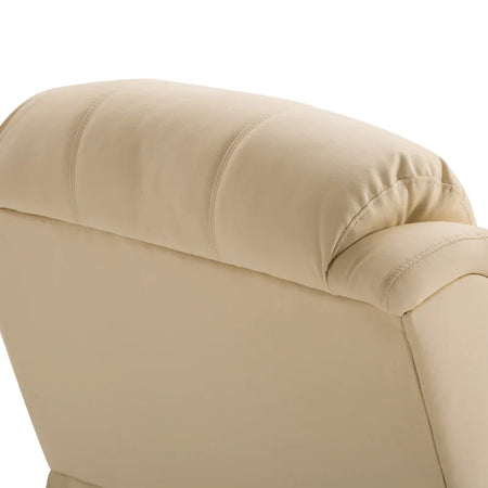 Poltrona Relax Reclinabile Beige con 8 Punti Massaggianti, Riscaldanti e Poggiapiedi, 97x92X104 cm ER5700-094V90BGEW5