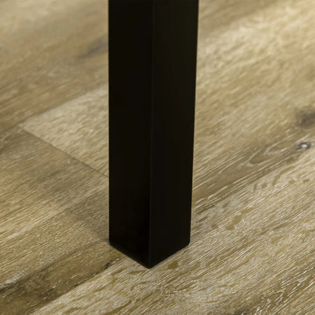 Set da Pranzo con Tavolo Rettangolare e 4 Sedie in Acciaio e MDF, Nero e Rovere GT5835-087V00BKGT5