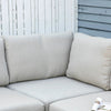 Salotto da Giardino 7 Pezzi Modulabile in Rattan PE con Cuscini, Beige 860-253V00BG