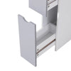 Mobiletto a Colonna Salvaspazio in Legno, Armadietto da Bagno con Ripiani e Armadietti, Bianco, 15x33x136.5cm RF7834-114RF7