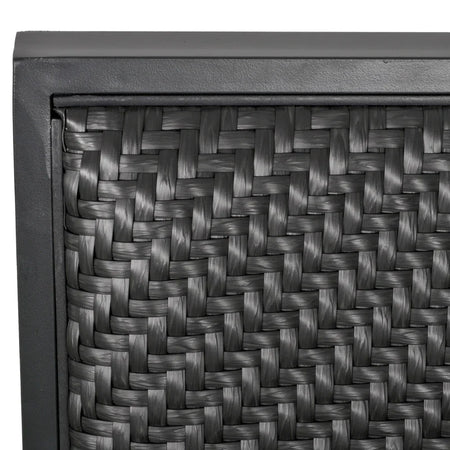 Salotto da Giardino con Divano da Esterno e Tavolino, Mobili da Giardino in Rattan Sintetico, Set 4 Pz, Grigio 860-166