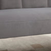Divano 2 Posti in Velluto con Gambe in Metallo e Schienale a Conchiglia, 132x66x80cm, Grigio RF2839-483V00CGHG2