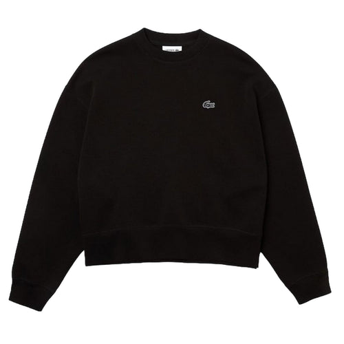 Lacoste felpe senza cappuccio donna lacoste - sweatshirt - nero da donna
