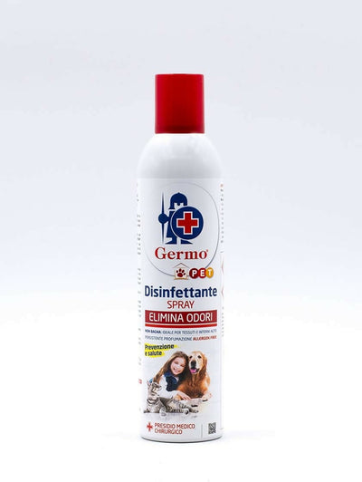 Germo pet spray elimina odori pet - confezioni da 400 ml azione battericida e fungicida disinfettante multiuso