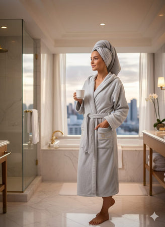 Accappatoio Roberto Cavalli Gold New Grey L/XL Cotone