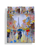 Sogni d'autore Parure Lenzuola Copriletto Matrimoniale Rainy Paris SD18 B56 - Passarelli Biancheria