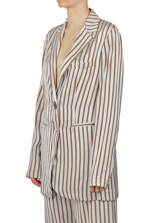 MALIPARMI Maliparmi - Giacca - 450743 - Azzurro/Marrone da donna