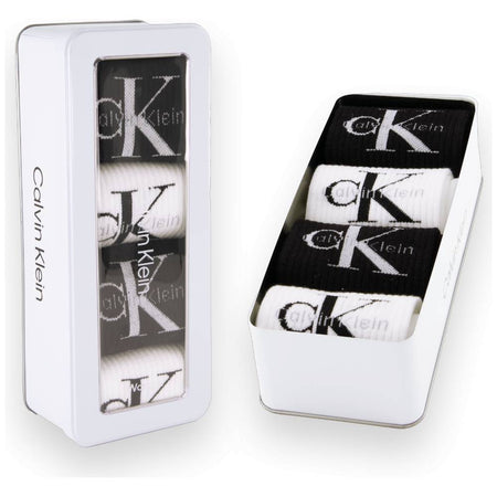 Calvin Klein donna pack 4 calze nere bianche 701235384001801