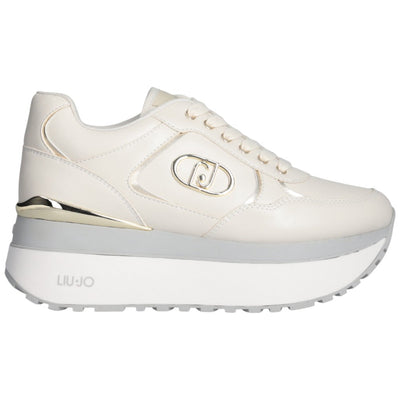 Liu Jo sneakers latte super platform MAXI WONDER PLUS