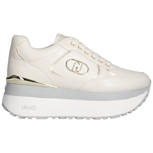 Liu Jo sneakers latte super platform MAXI WONDER PLUS