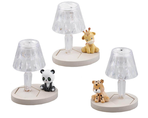 Lumetto Bomboniera LED Baby Zoo Plex e Legno