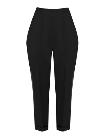 Kitana pantaloni neri con elastico