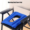 Cuscino per Sedile Gonfiabile Con Foro Cuscino per Sedia Antidecubito per Sedia a Rotelle Cuscino per Sedile Ad Aria Confortevole Cuscino per Sedia WC Pieghevole Con Pompa Blu