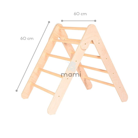 Triangolo di Pikler richiudibile con rampa per arrampicata