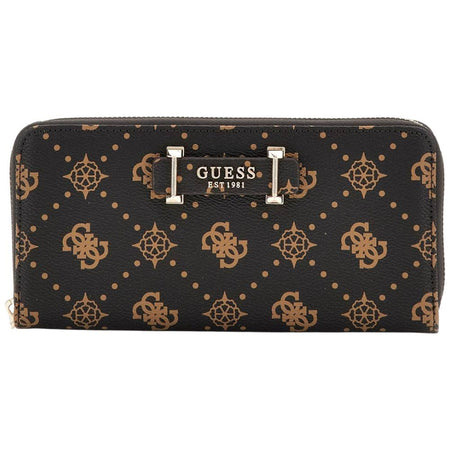 Guess portafoglio marrone logo peony SILIA SWGP9890146ESL