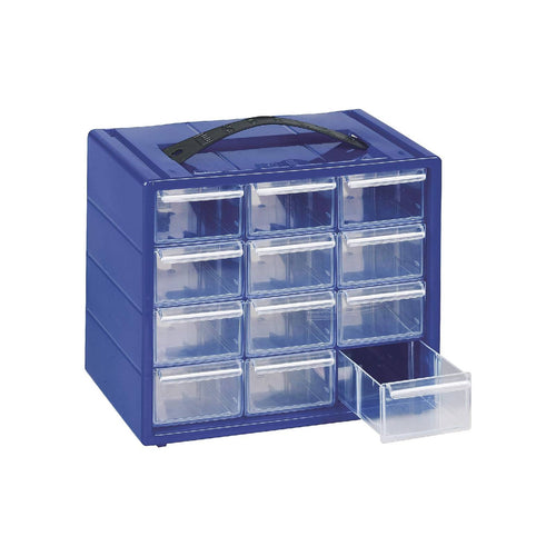 Cassettiera monoblocco Espace in resina antiurto e cassetti infrangibili con fermo dotata di divisori estraibili