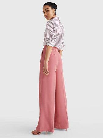 Tommy Hilfiger PANTALONE FLUID TWILL WIDE da donna