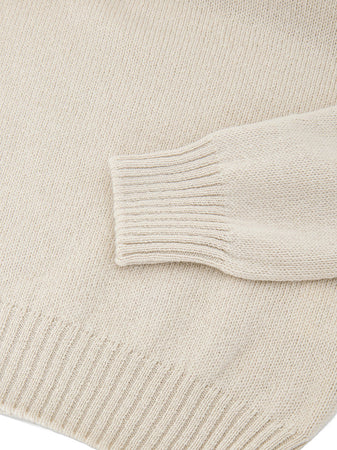 Gran Sasso Maglione Dolcevita Beige in Lana da uomo