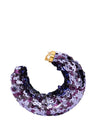 Tom Ford Orecchini Croissant a Cerchio con Paillettes da donna