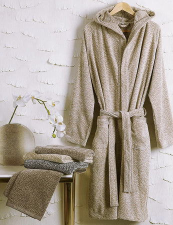 Accappatoio Borbonese Twist Op Spugna di Cotone