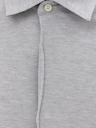 Corneliani Camicia grigio manica lunga da uomo