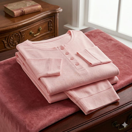 Pigiama Donna Freddy FP-26-001-PL in Cotone Modello Serafino Primavera/Estate