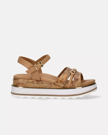 Alviero Martini Sandali platform con stampa Geo Classic