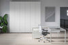 Scrivania operativa per ufficio con top in melaminico e struttura metallica cm. 120/140/160/180/200 x80x73h