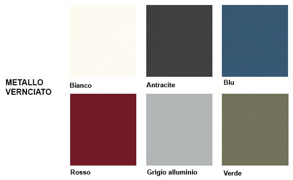 Scrivania operativa per ufficio con top in melaminico e struttura metallica cm. 120/140/160/180/200 x80x73h