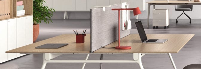 Kit divisori in tessuto per tavolo riunioni sagomato