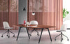 Tavolo da riunione con struttura metallica e piano in melaminico cm. 244/297x128x75h