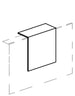 Alzata per reception cm. 70x30x70h