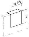 Alzata per reception cm. 70x30x70h