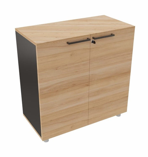 Contenitore per ufficio con 2 ante in melaminico in vari colori cm. 80x40x76h